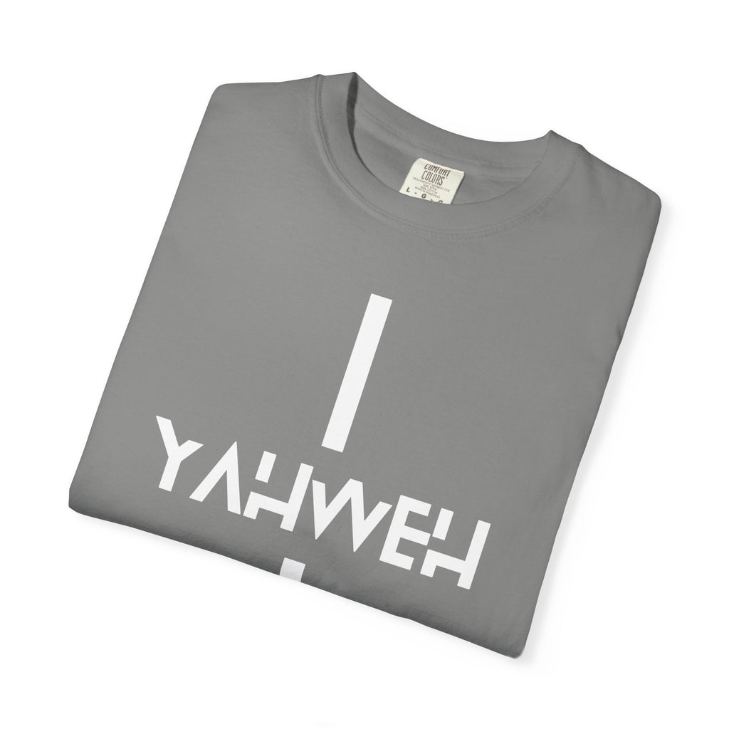 Yahweh Vertical Cross T‑Shirt — Christian Faith Graphic Tee