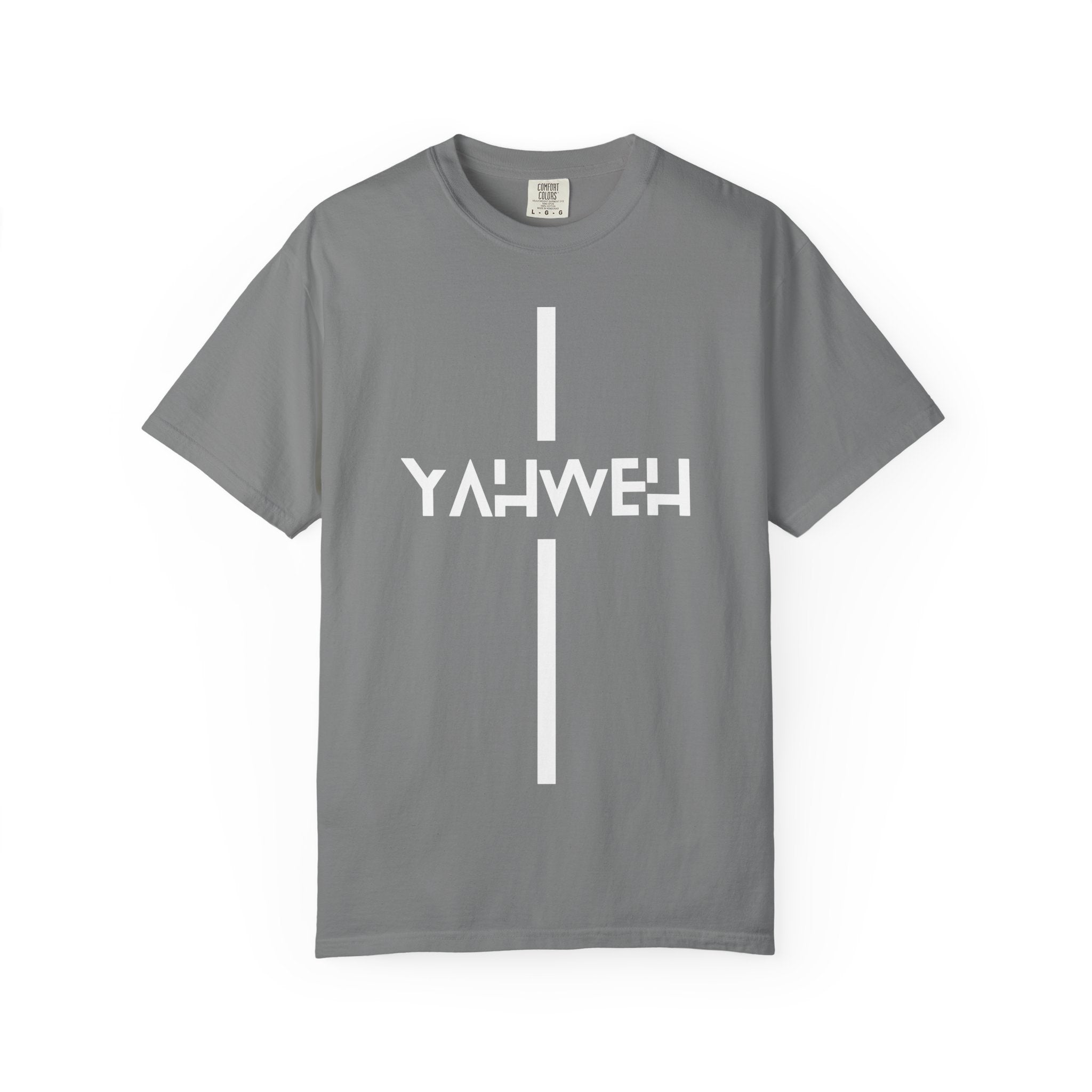 Yahweh Vertical Cross T‑Shirt — Christian Faith Graphic Tee