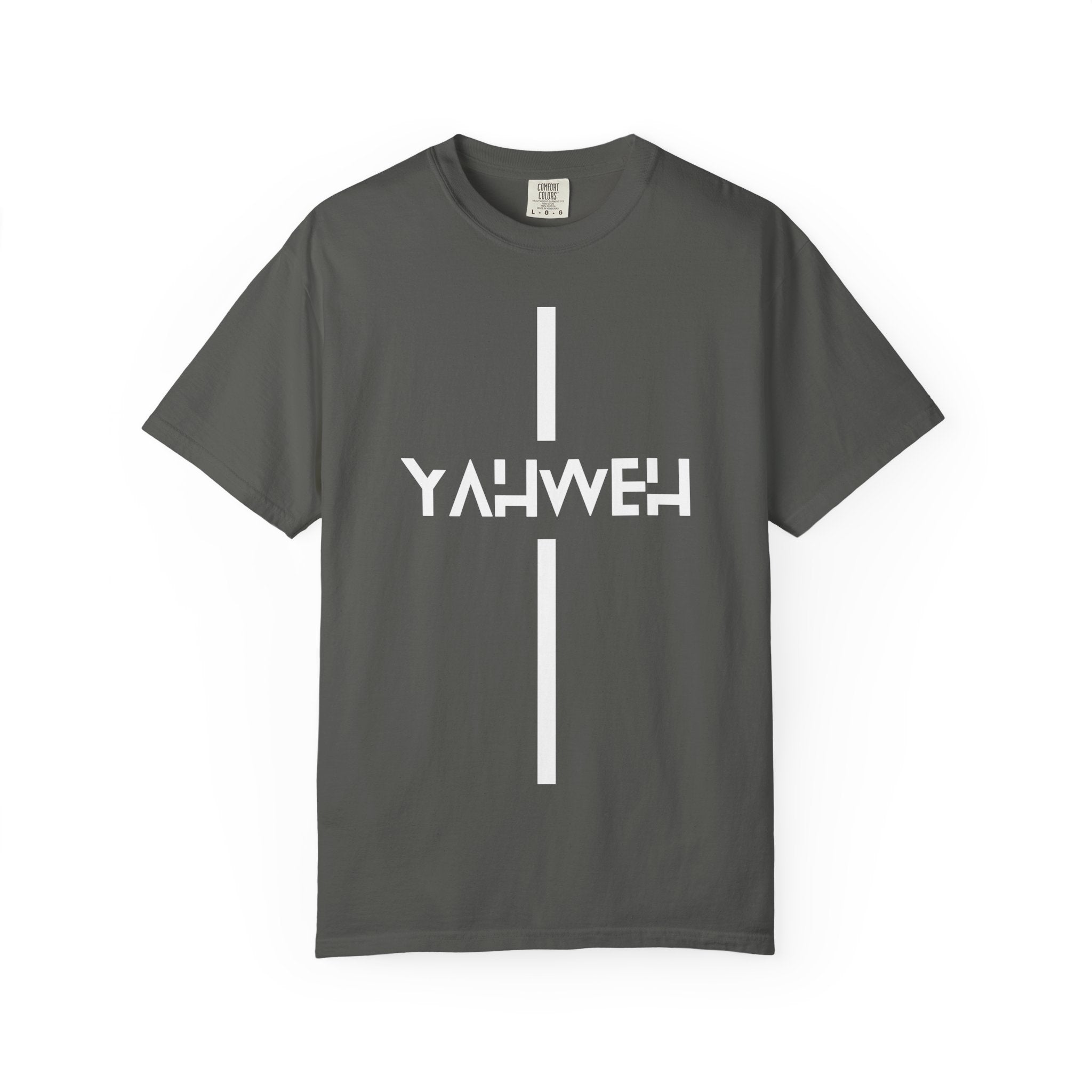 Yahweh Vertical Cross T‑Shirt — Christian Faith Graphic Tee