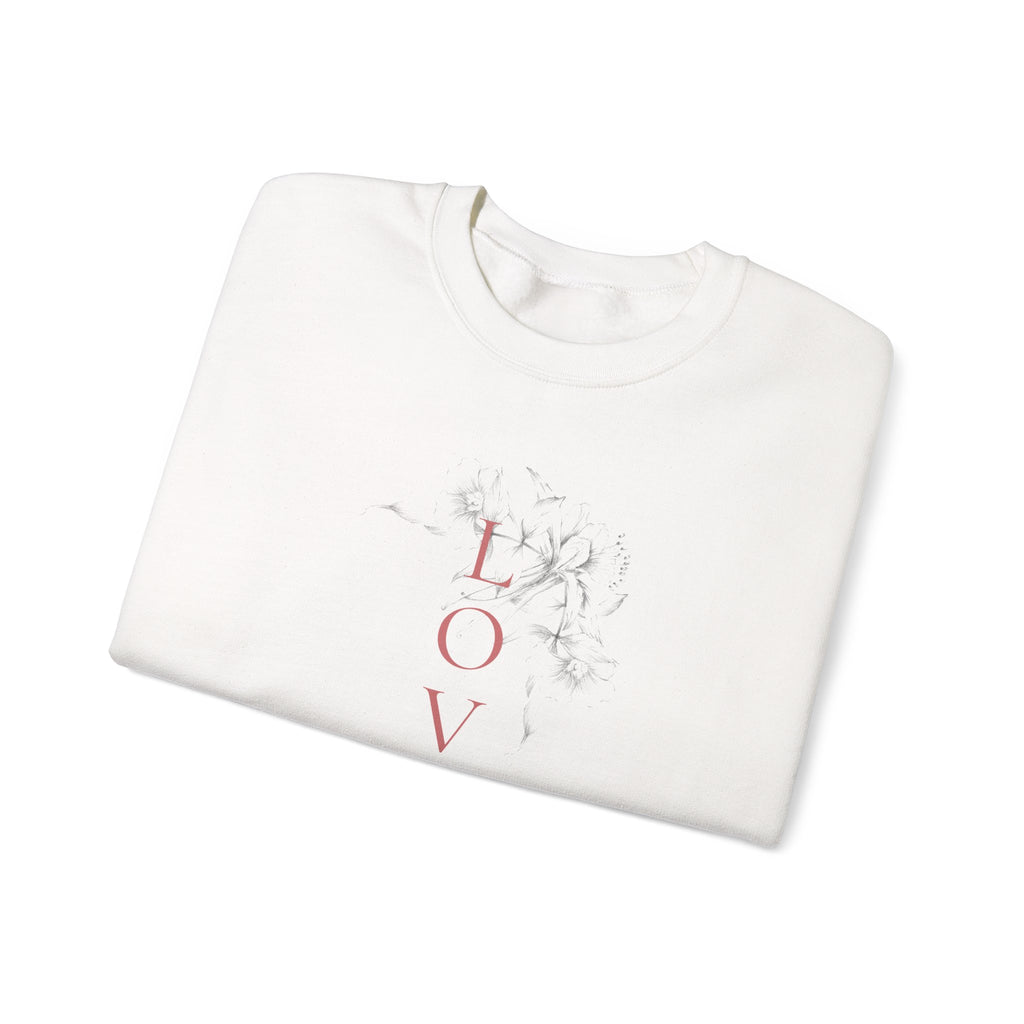 Loved by God Crewneck Sweatshirt — Christian Floral Faith Pullover