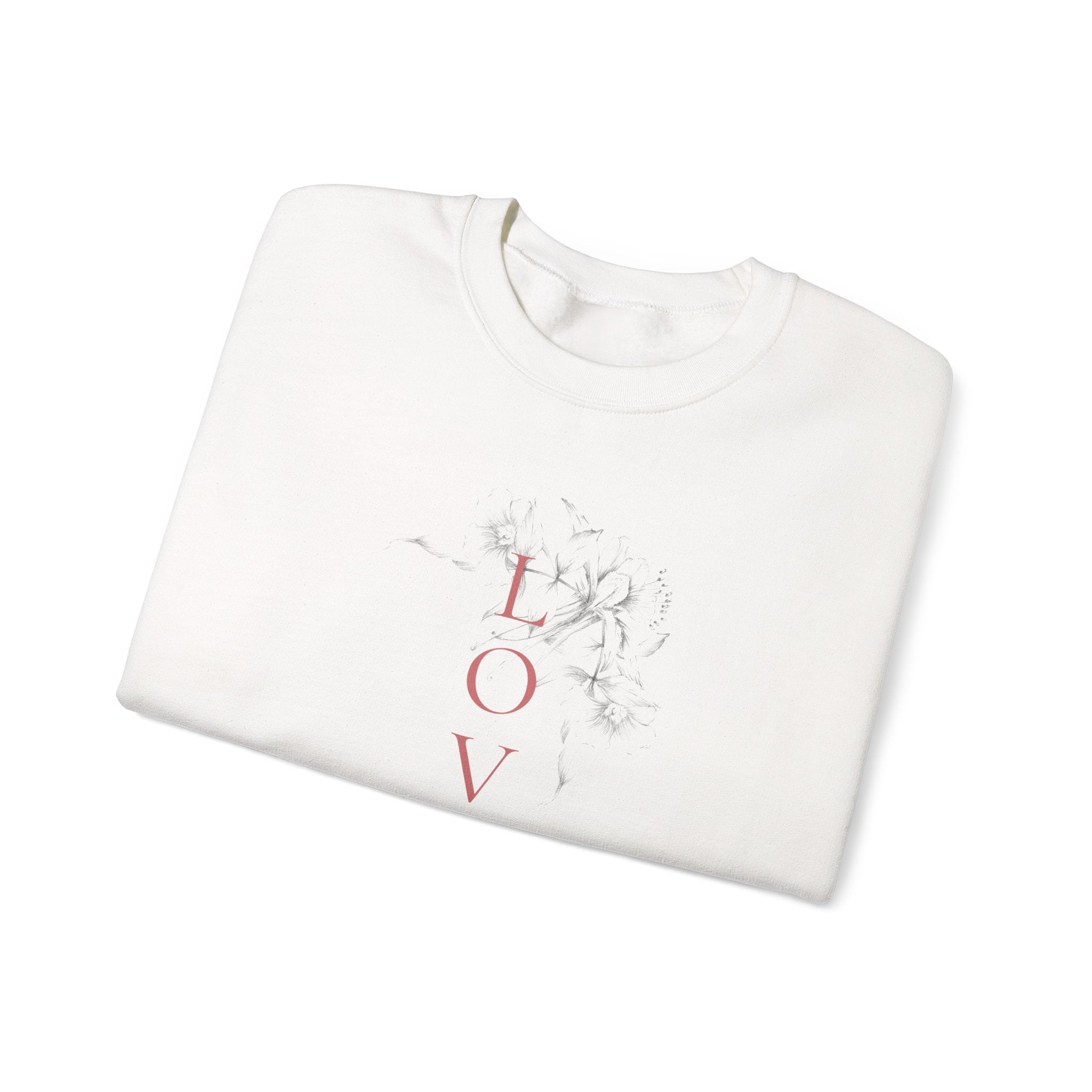 Loved by God Crewneck Sweatshirt — Christian Floral Faith Pullover