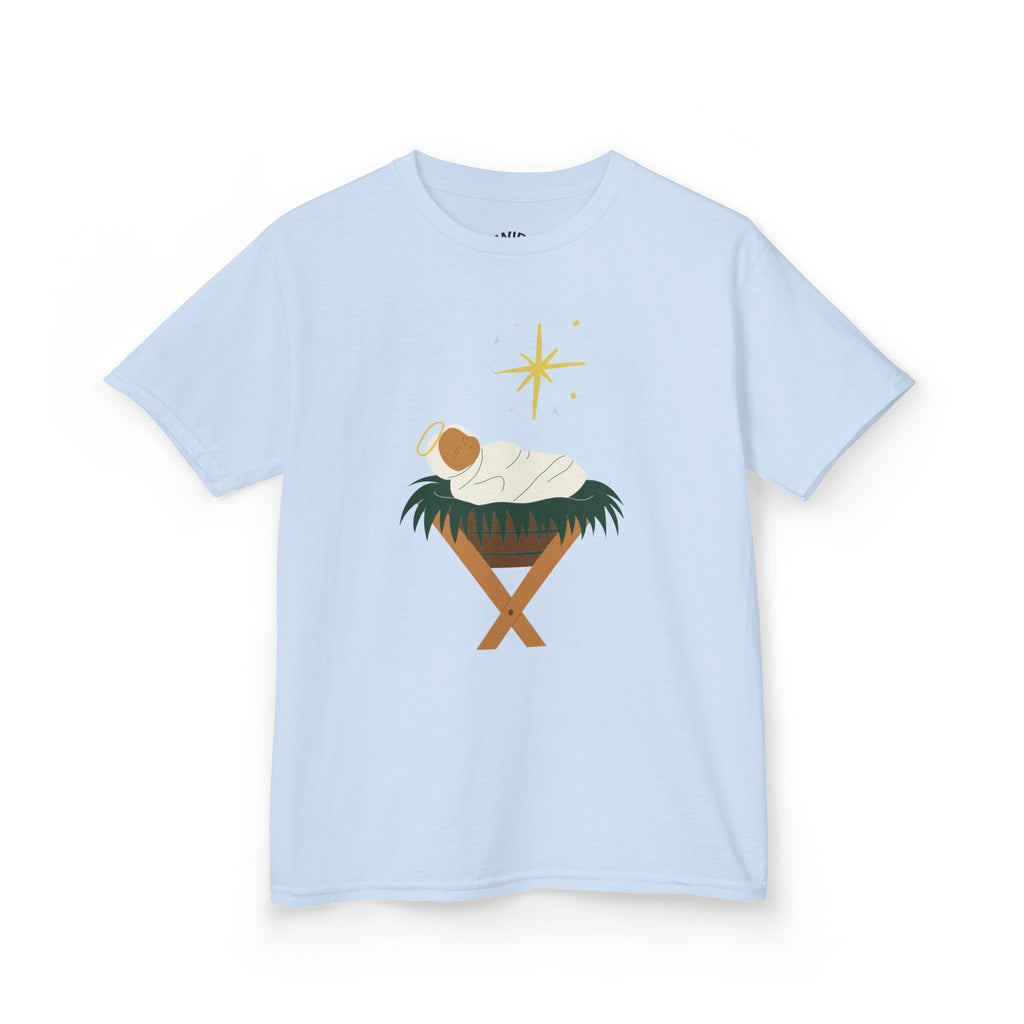 Kids Tee — Baby Jesus Manger Christmas Shirt