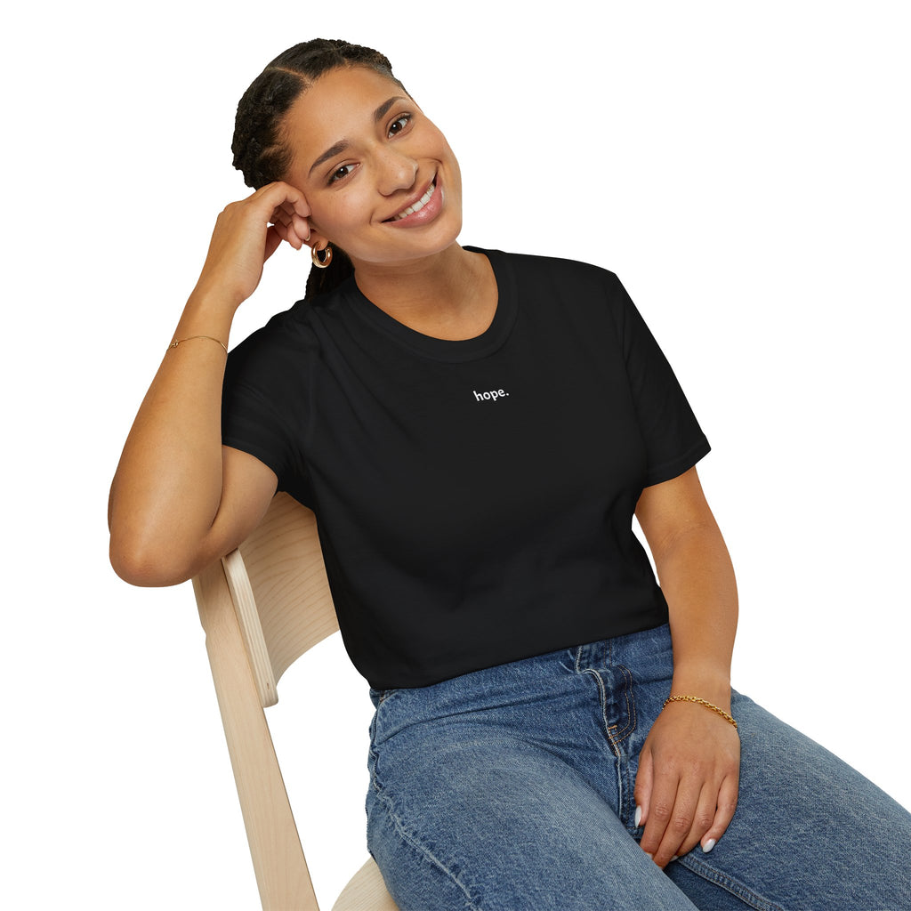 Hope Minimalist T-Shirt — Small Chest Script Tee