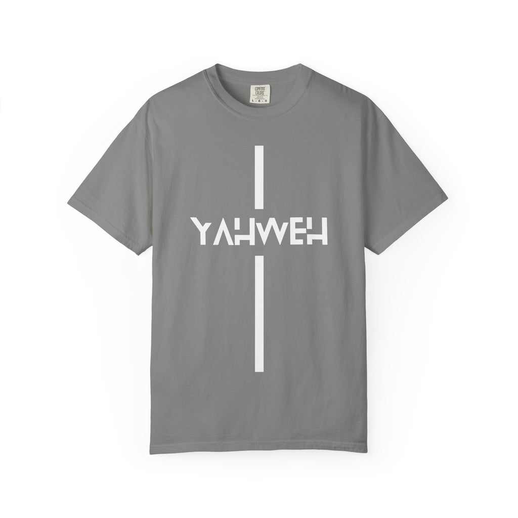 Yahweh Vertical Cross T‑Shirt — Christian Faith Graphic Tee