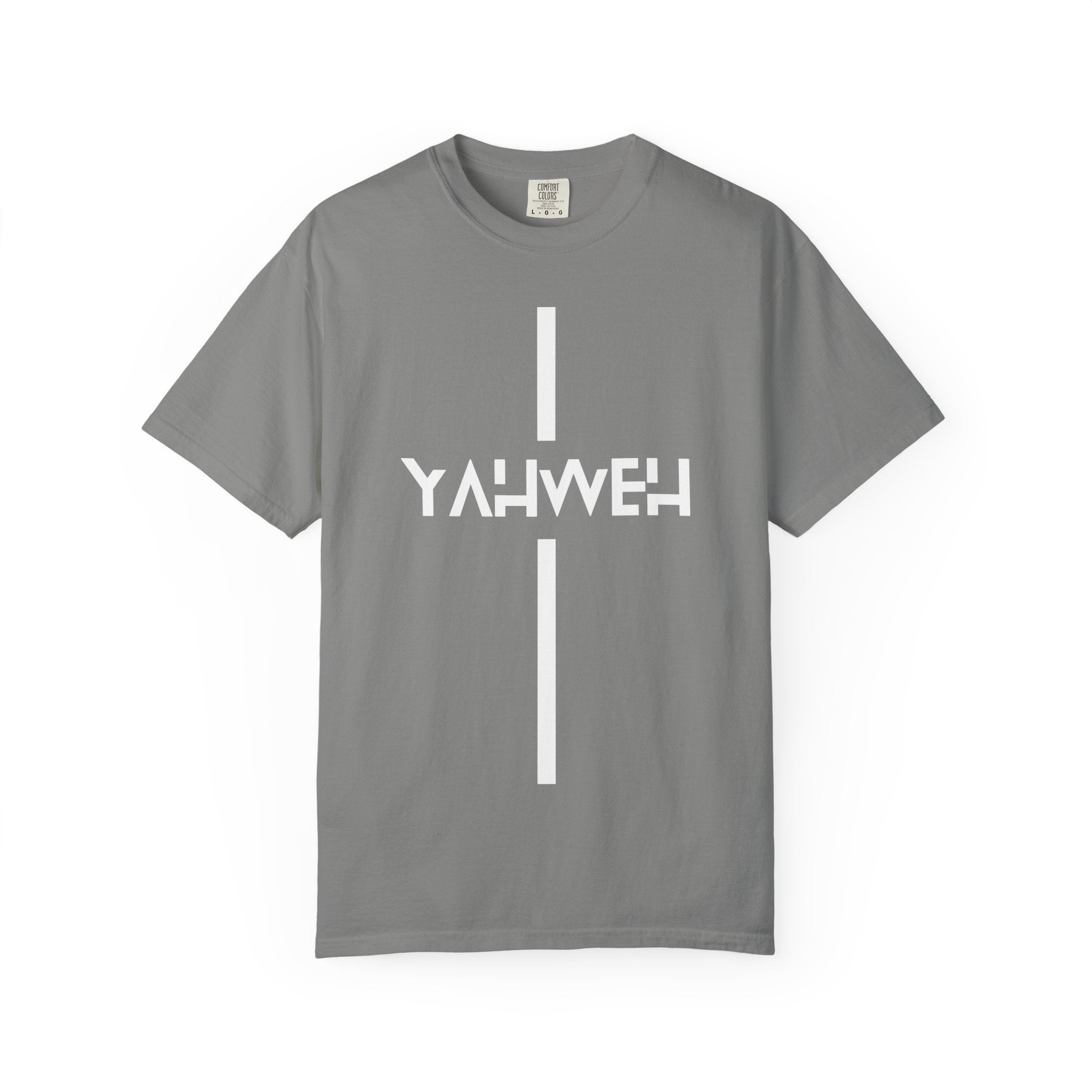 Yahweh Vertical Cross T‑Shirt — Christian Faith Graphic Tee