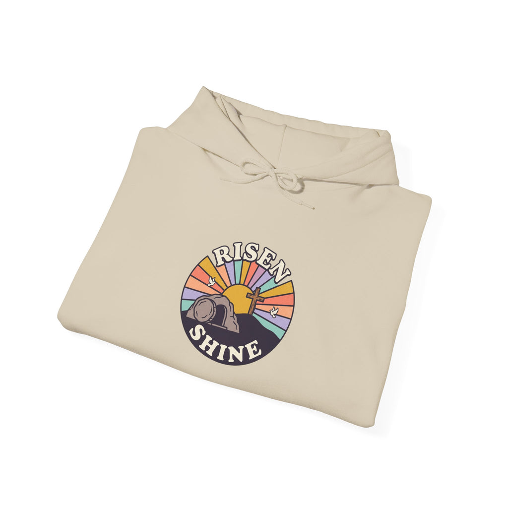 He Risen Shine Hoodie | Christian Easter shirt, faith-based humor