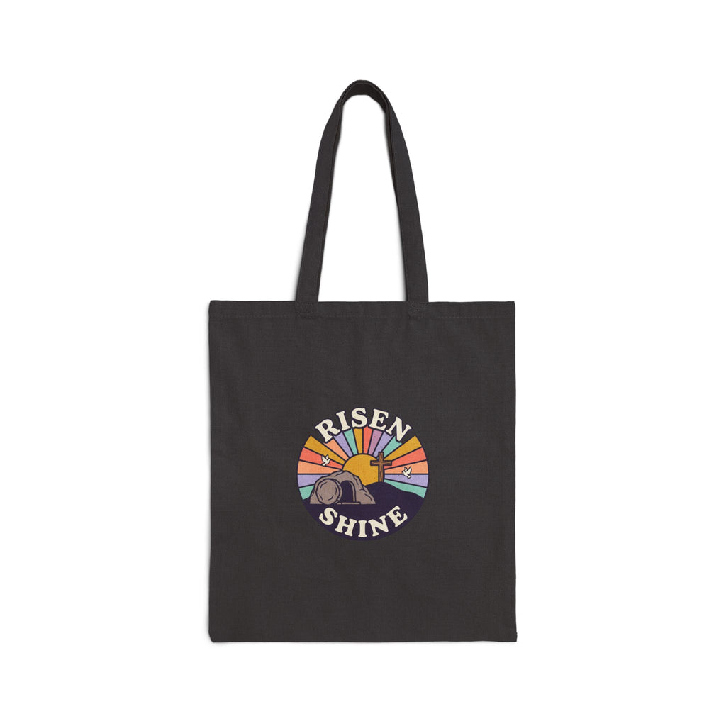 Risen Shine Tasche | Christliche Ostertasche, humorvoll, Vintage Sonnenaufgang