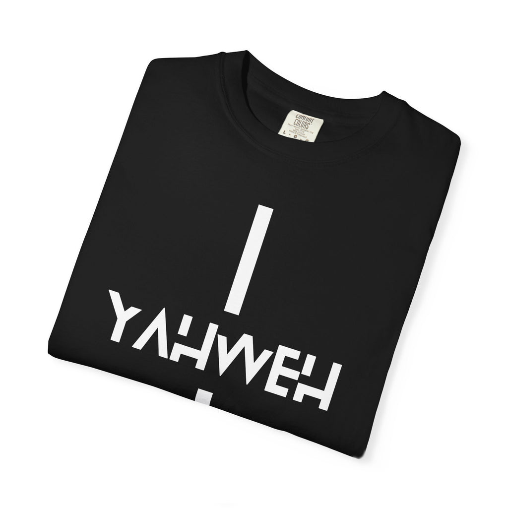 Yahweh Vertical Cross T‑Shirt — Christian Faith Graphic Tee
