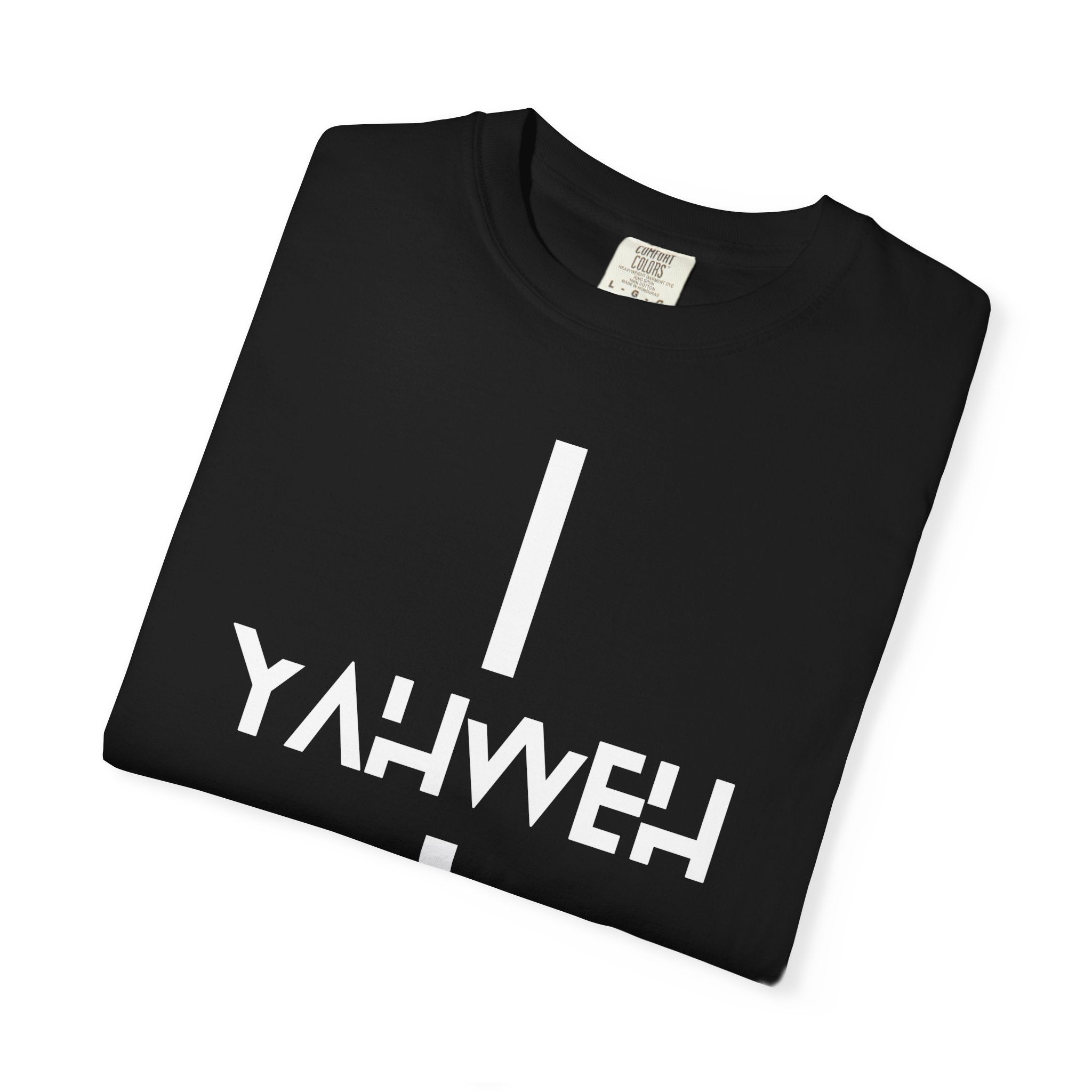 Yahweh Vertical Cross T‑Shirt — Christian Faith Graphic Tee