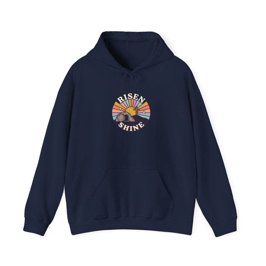 He Risen Shine Hoodie | Christian Easter shirt, faith-based humor