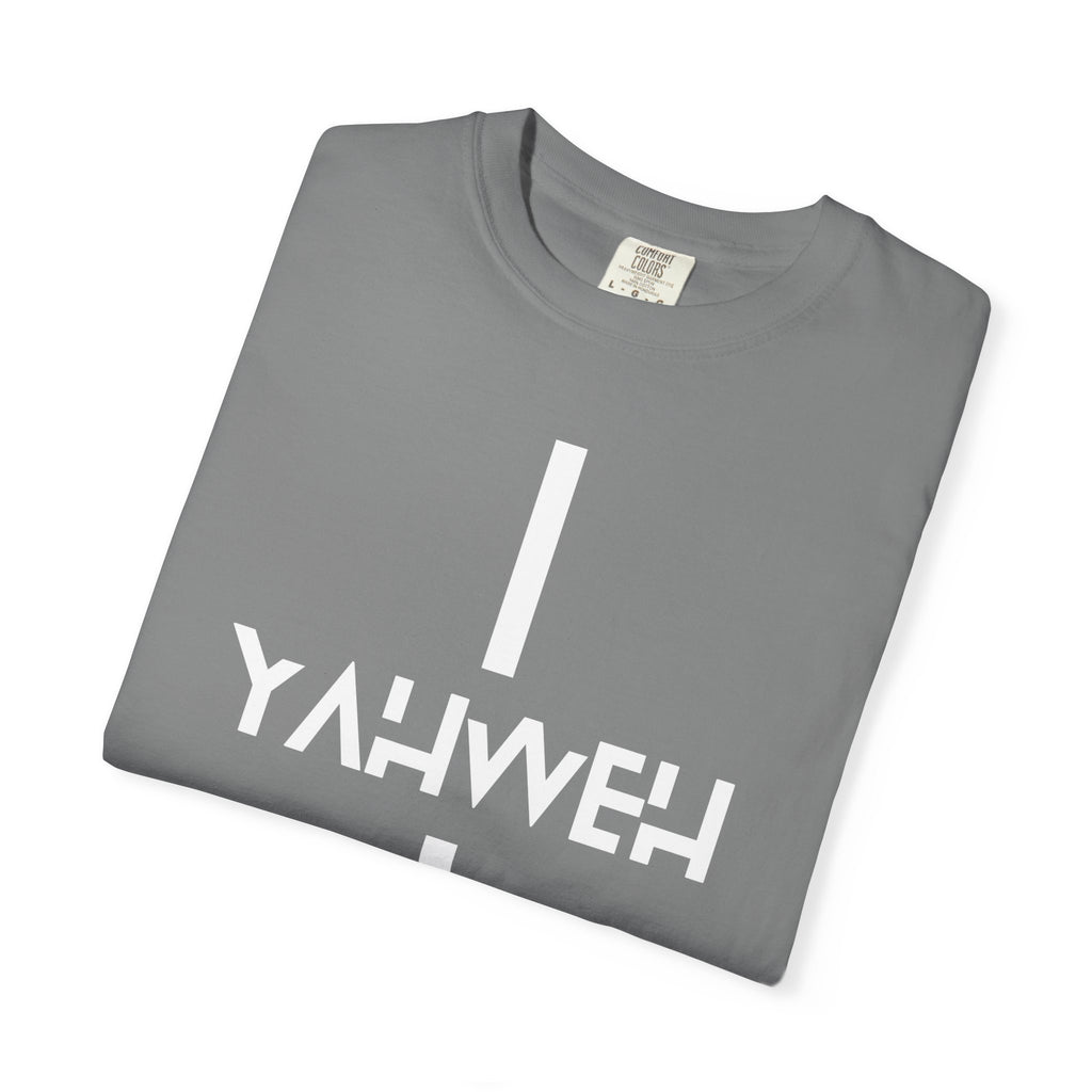 Yahweh Vertical Cross T‑Shirt — Christian Faith Graphic Tee