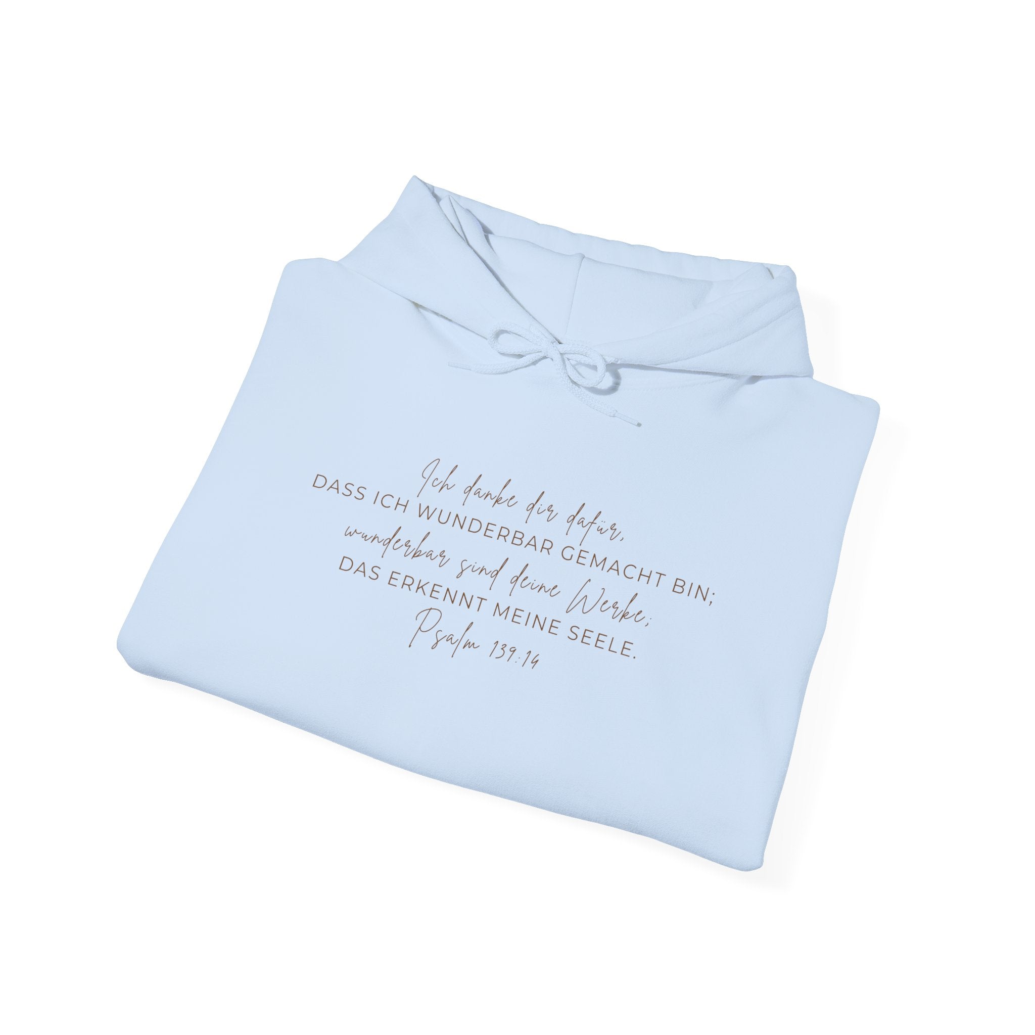 Hoodie — Minimal Script White Pullover "She Looks Like This"