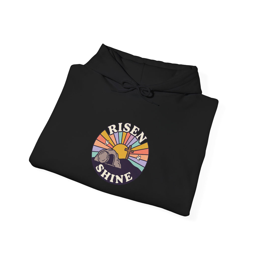 He Risen Shine Hoodie | Christian Easter shirt, faith-based humor
