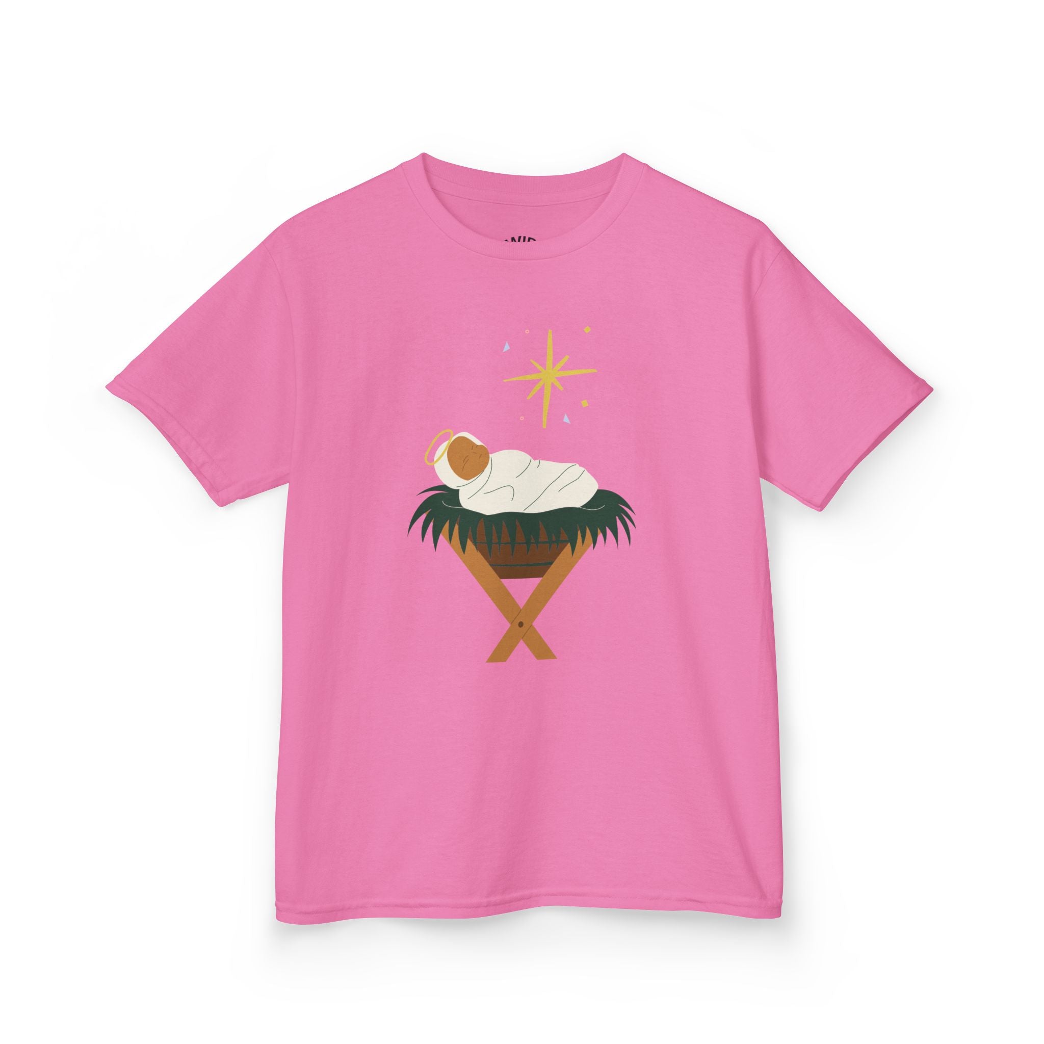 Kids Tee — Baby Jesus Manger Christmas Shirt