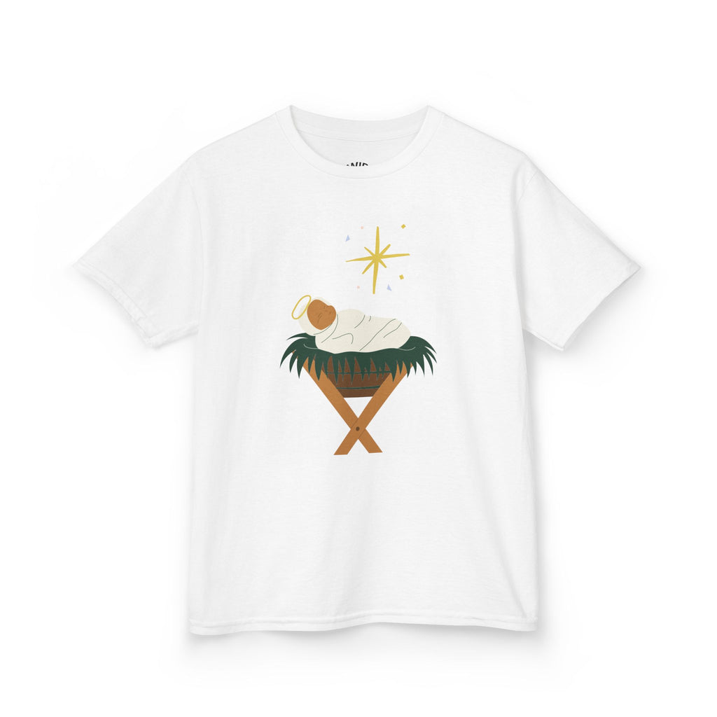 Kids Tee — Baby Jesus Manger Christmas Shirt