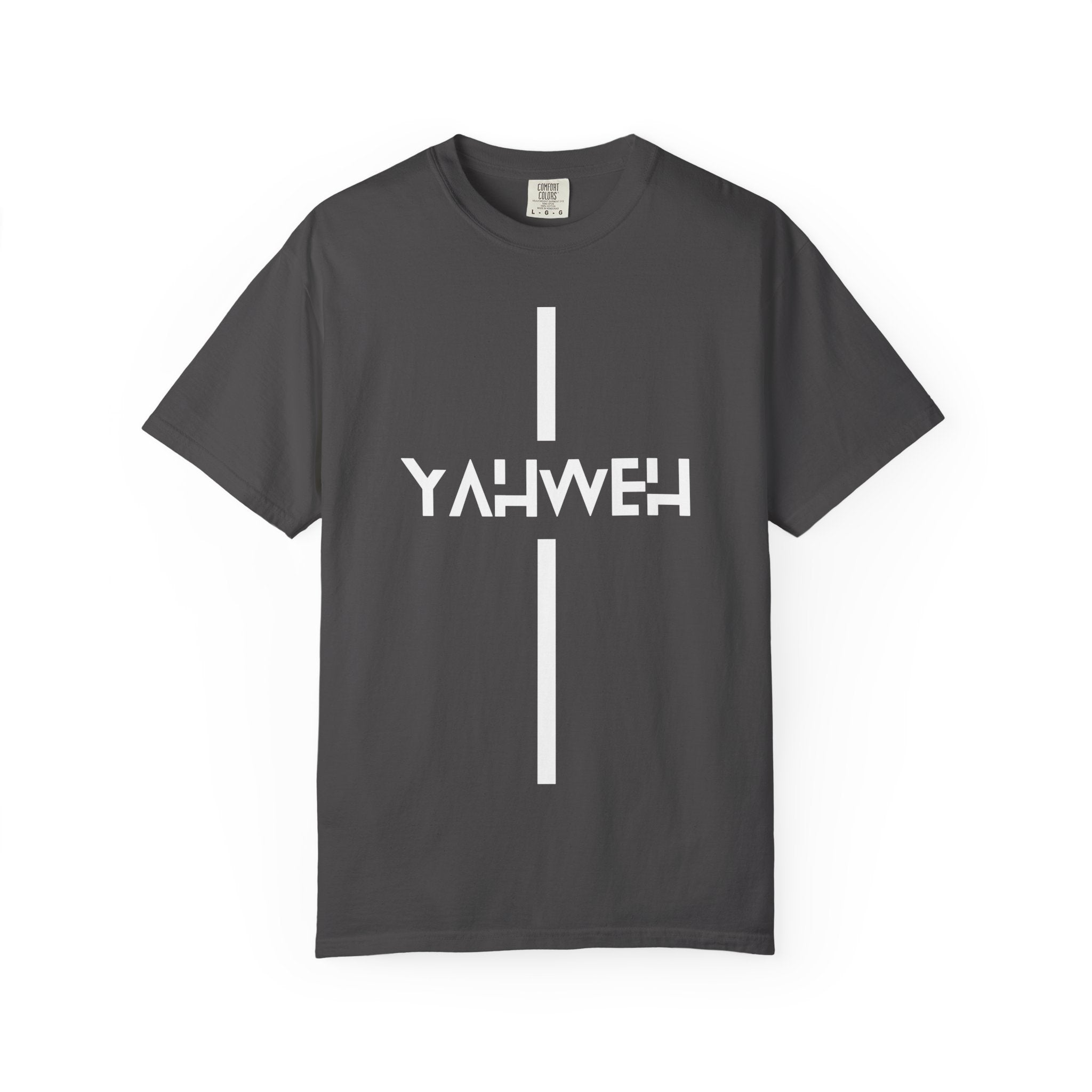Yahweh Vertical Cross T‑Shirt — Christian Faith Graphic Tee