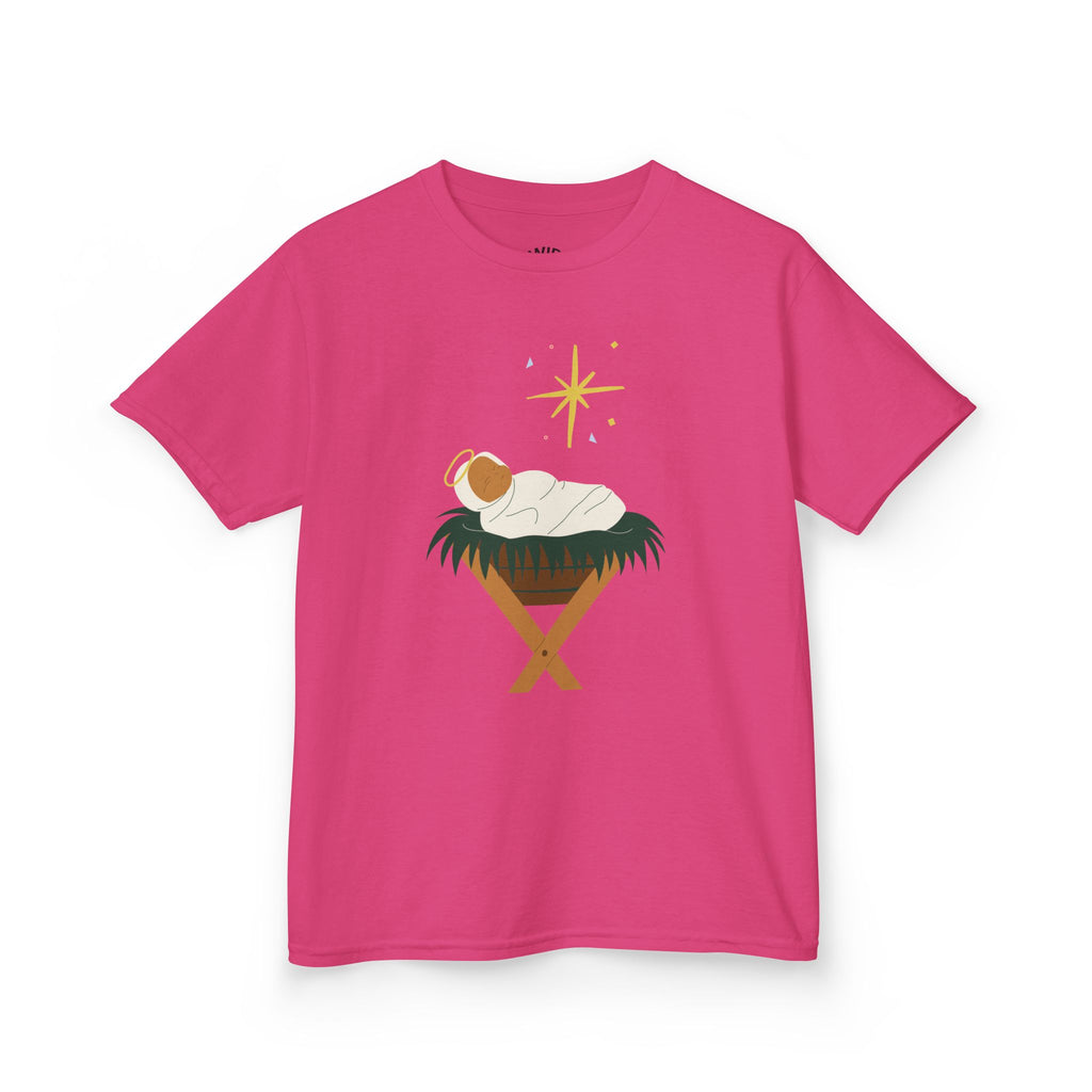 Kids Tee — Baby Jesus Manger Christmas Shirt