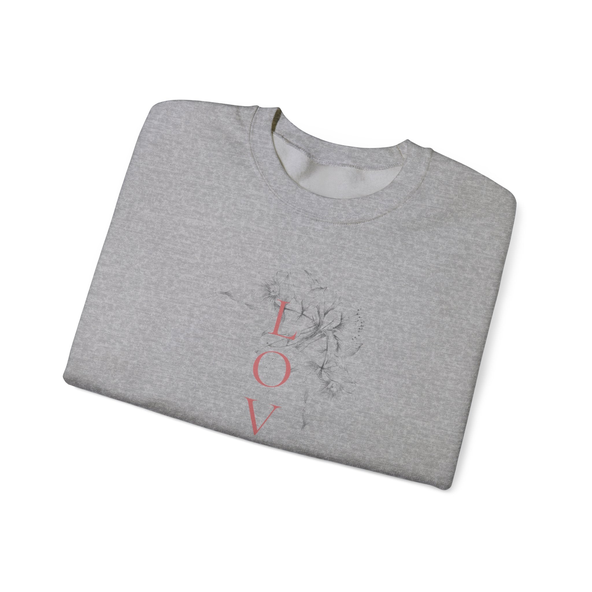 Loved by God Crewneck Sweatshirt — Christian Floral Faith Pullover
