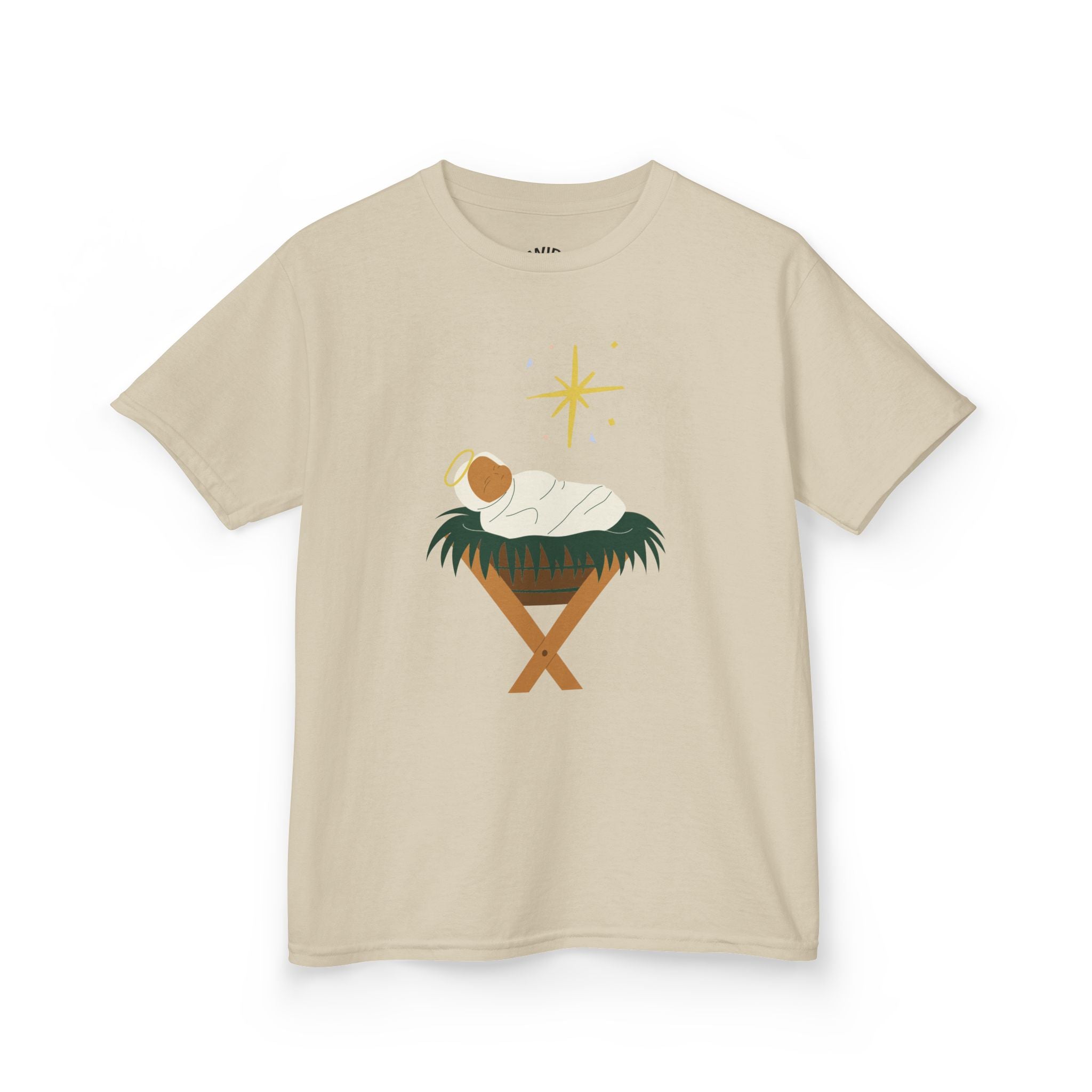 Kids Tee — Baby Jesus Manger Christmas Shirt