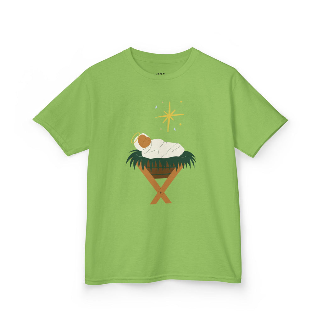 Kids Tee — Baby Jesus Manger Christmas Shirt