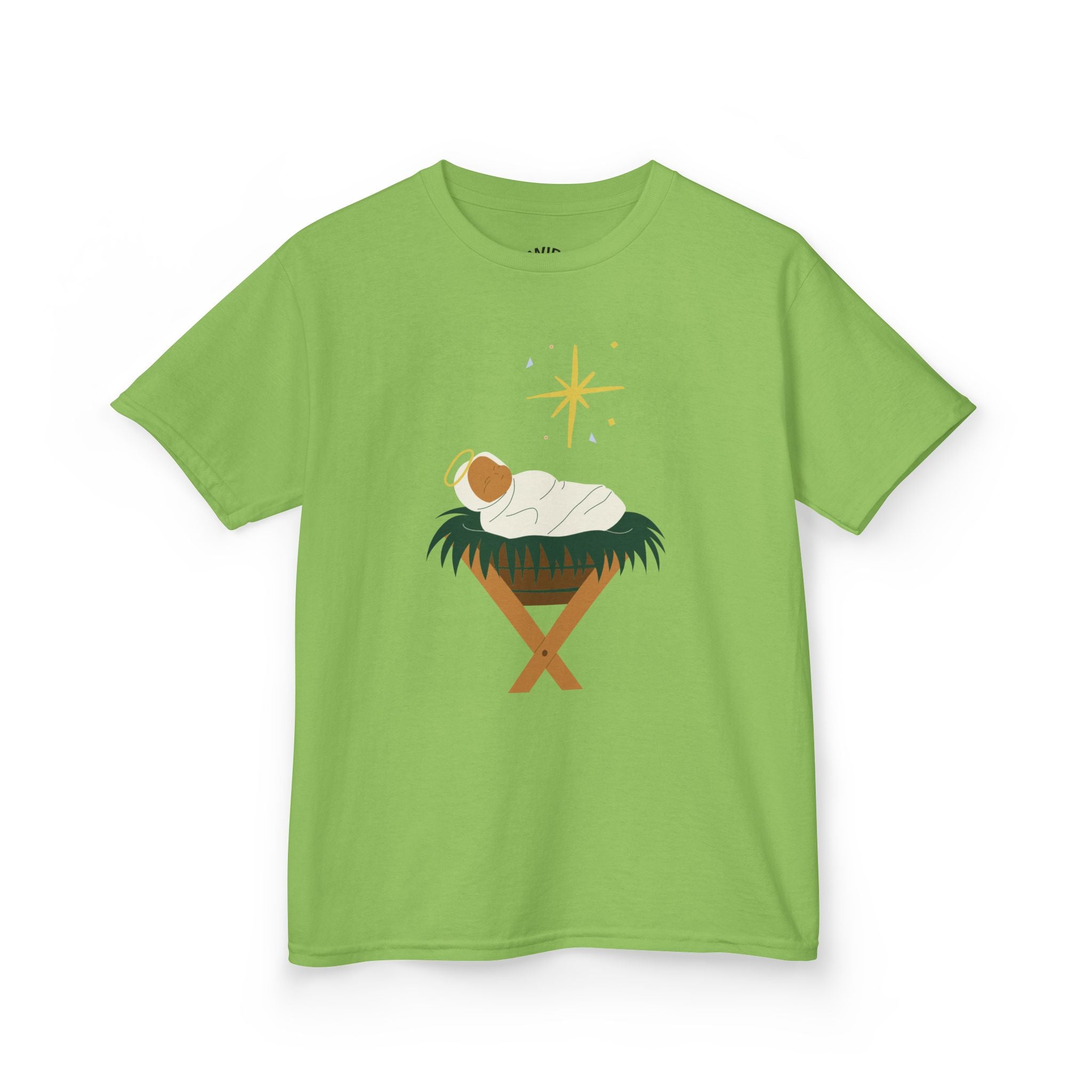 Kids Tee — Baby Jesus Manger Christmas Shirt