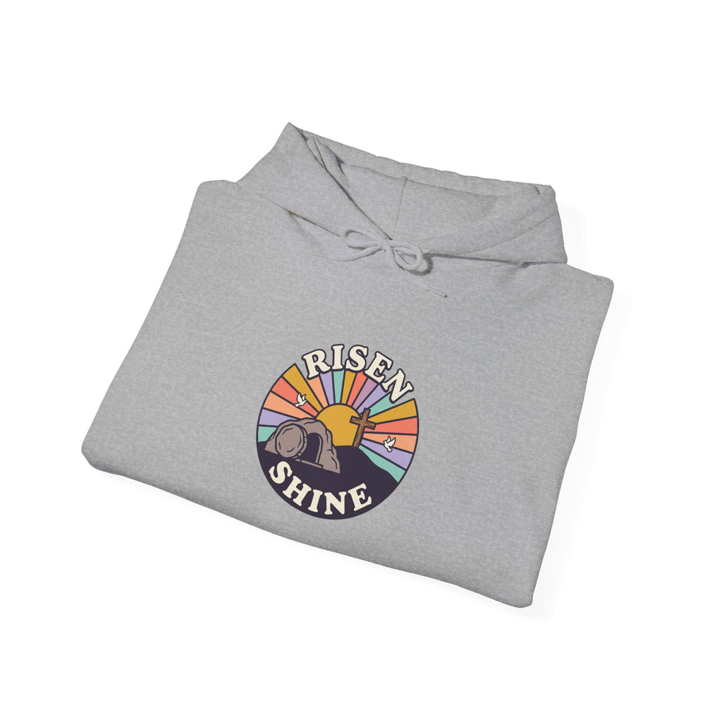 He Risen Shine Hoodie | Christian Easter shirt, faith-based humor