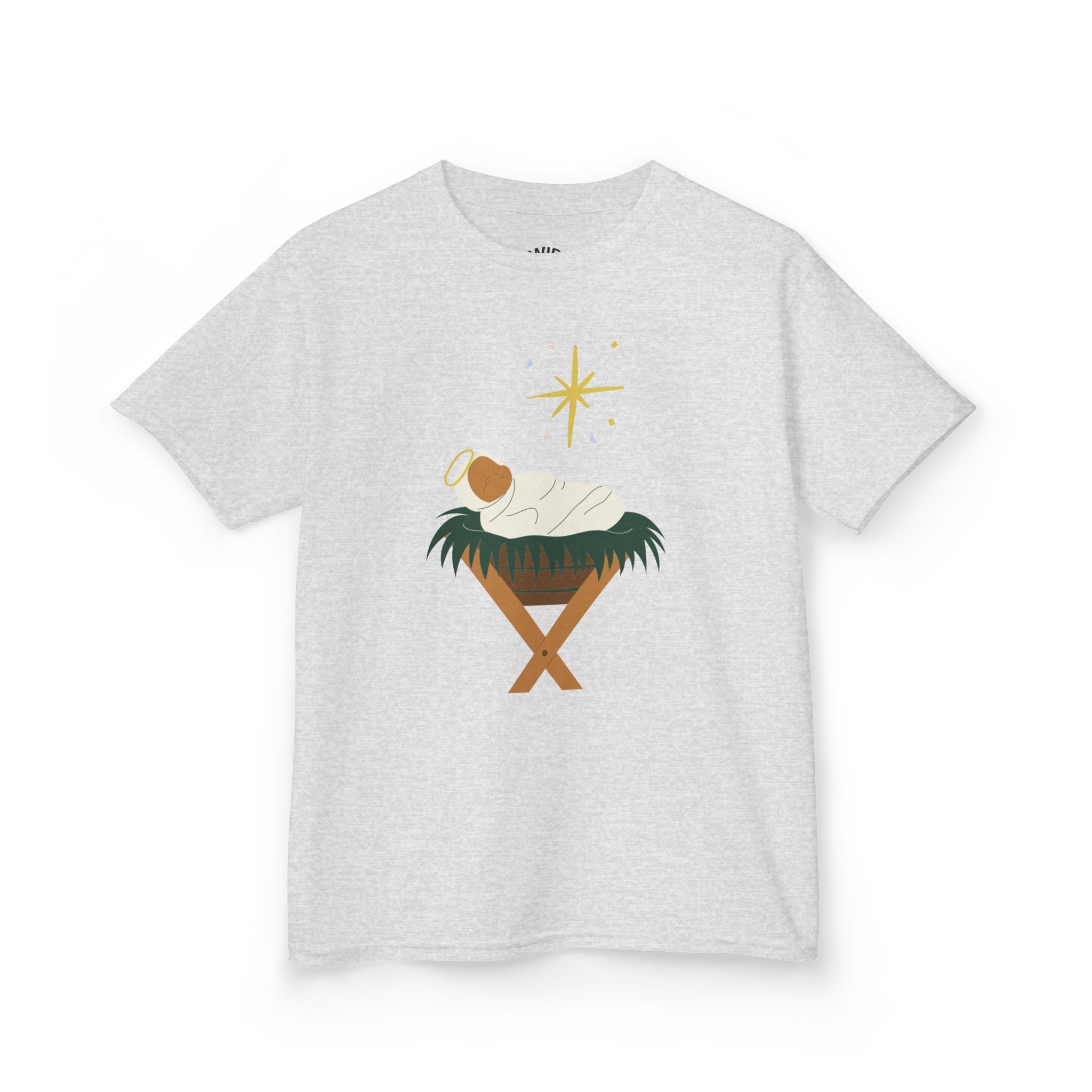 Kids Tee — Baby Jesus Manger Christmas Shirt