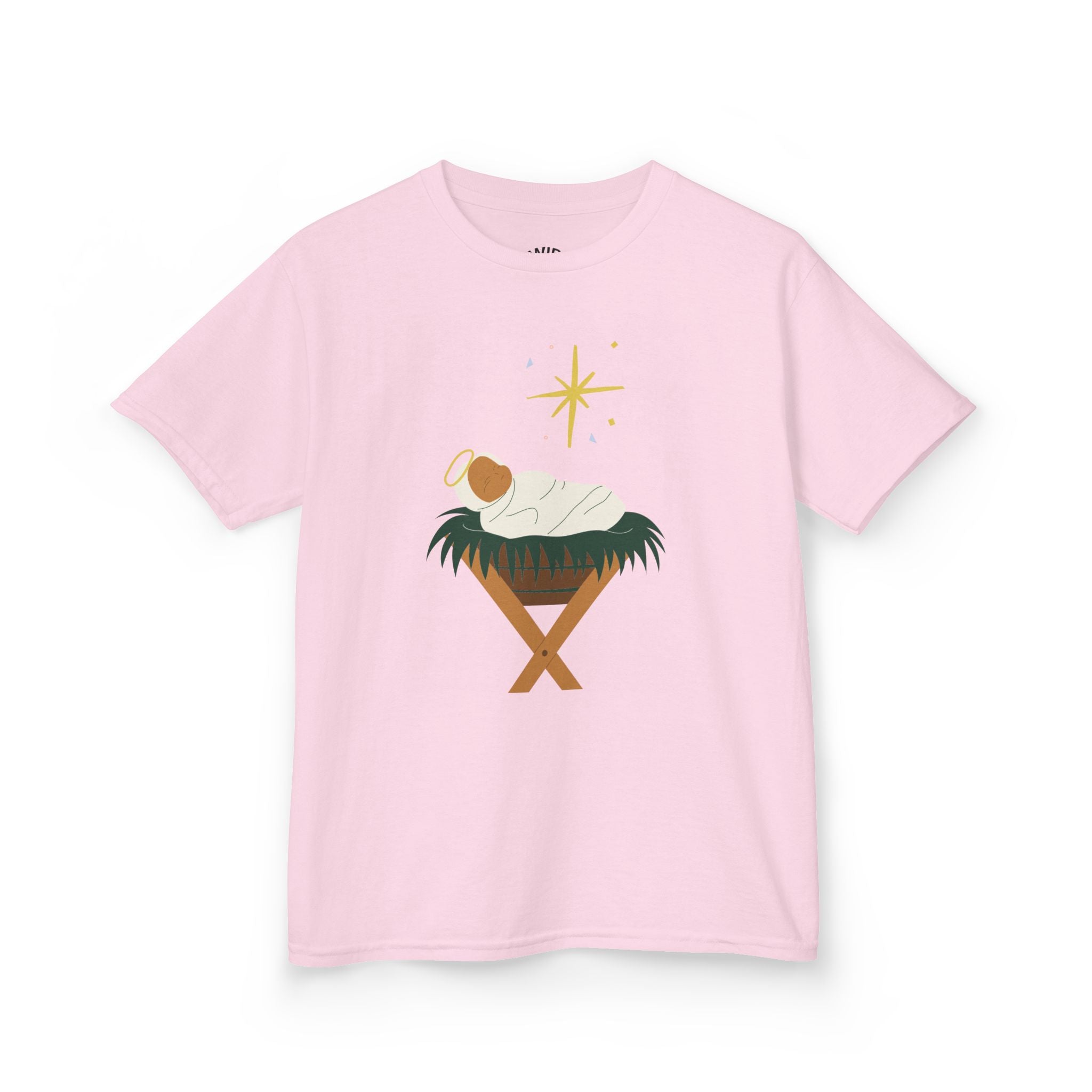 Kids Tee — Baby Jesus Manger Christmas Shirt