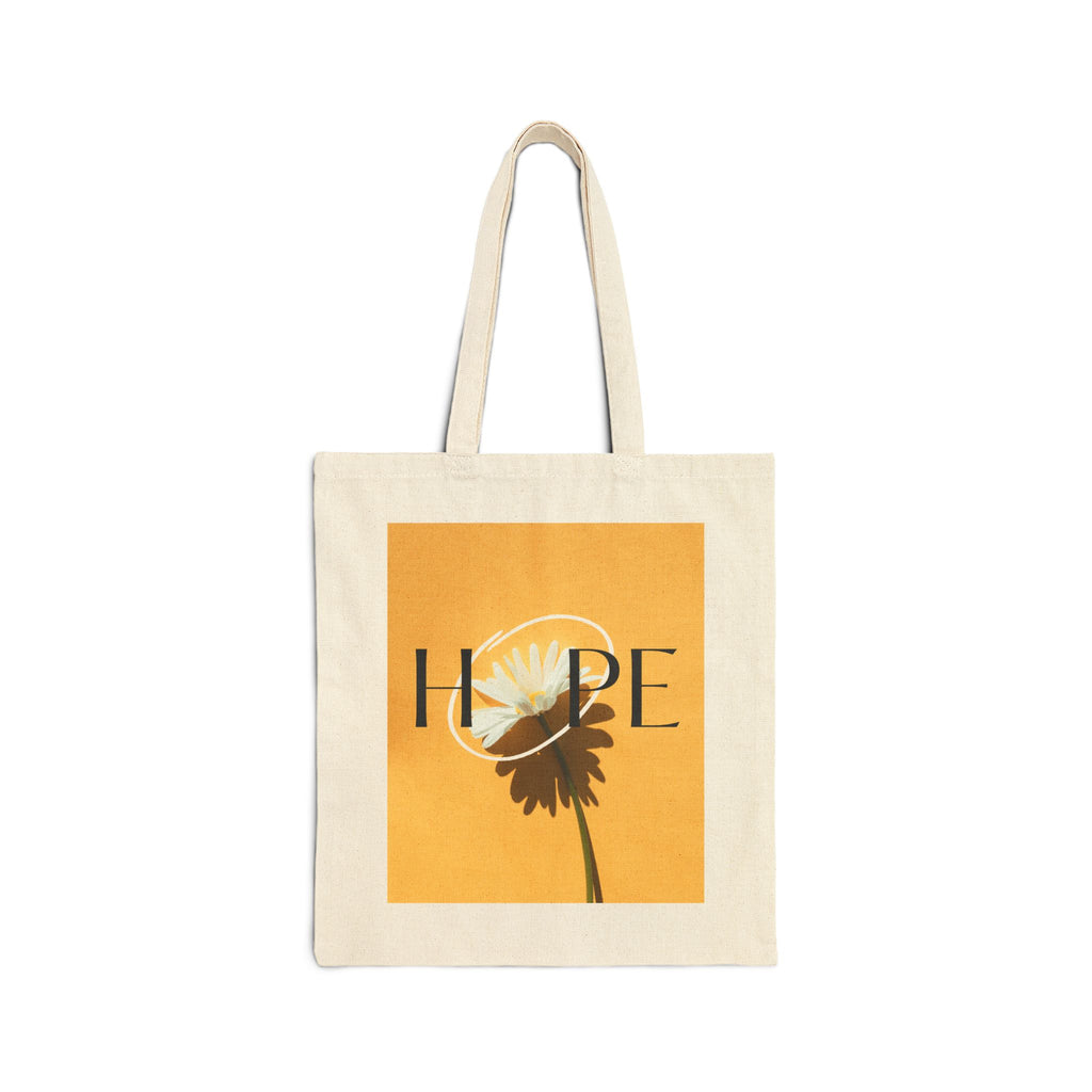 Hope Daisy Canvas Tote Bag - Yellow Floral Eco Shopper